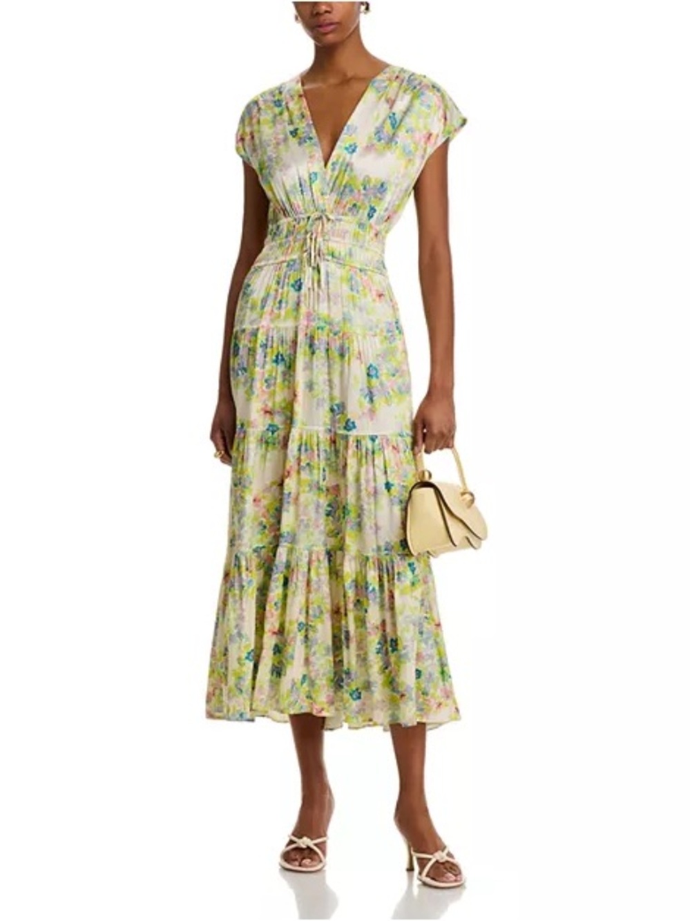 Derek Lam 10 Crosby Fatima Floral Midi Dress NWT - Picture 3 of 12